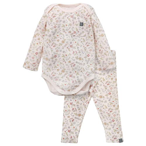 Modern Moments by Gerber Neutral Organic 2-Piece Outfit Set, Sizes 0/3 Months - 24 Months
