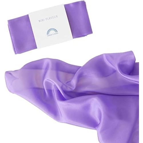 Sarah's Silks Mini Playsilks | Solid Colors | Creative Waldorf Toys for Education and Open-Ended Play (Purple)