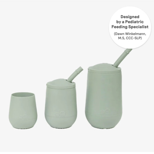 Developmental Cup Set by ezpz / Cup & Straw Training Set for Toddlers