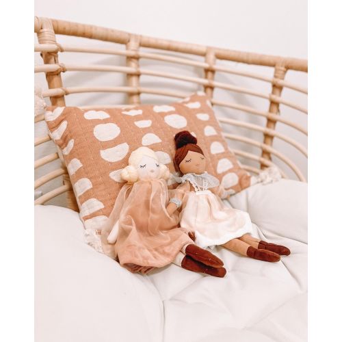 Jacquard Pillow Copper Moon Phase | Nursery Decor - Crane Baby