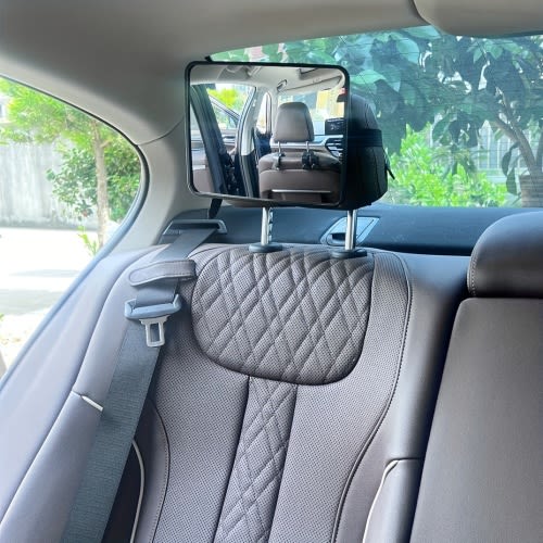 1pc Child and Black Acrylic Shatterproof Rearview Mirror, Suitable for Rear-Facing Car Seats