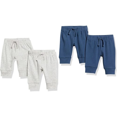 Amazon Essentials Baby Boys' Cotton Pull-On Pants, Multipacks