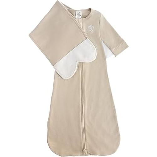 Organic Cotton Blend, All-in-One Sleep Sack Training System for Newborn Infant Baby