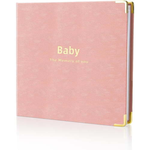 Baby book Baby Memory Book for baby boys and girls First 5 years baby book keepsake baby books (Pink)