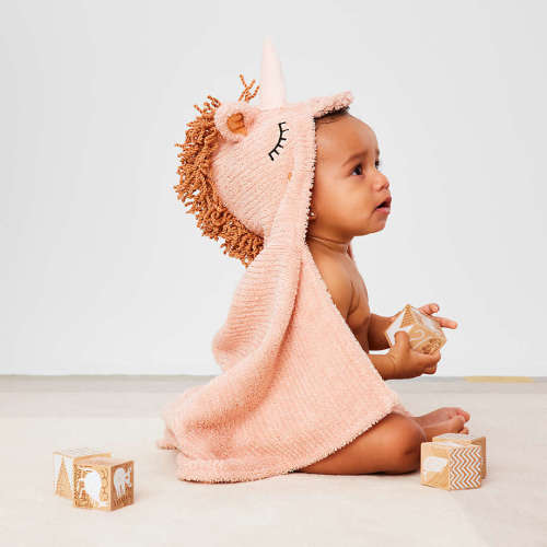 Unicorn Organic Hooded Baby Towel