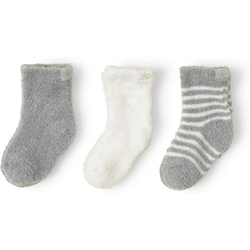 Barefoot Dreams Unisex Baby CozyChic Lite Infant Socks 3 Pack