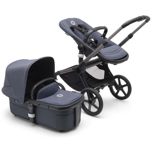 Bugaboo Fox 5 Complete Stroller - Graphite / Stormy Blue / Stormy Blue