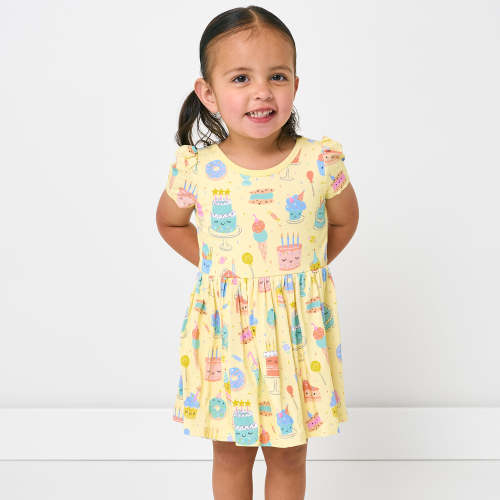 Frosted Fun Skater Dress with Bodysuit | Little Sleepies
