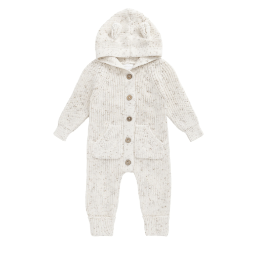 Bear Knit Onepiece - Pistachio Fleck – Jamie Kay USA