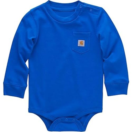 Carhartt Unisex Baby Long-Sleeve Pocket Bodysuit