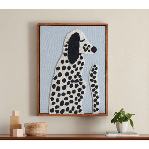 WE x PBK Dalmatian Woven Framed Art
