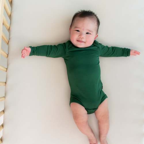 Long Sleeve Bodysuit in Forest - 6-12M