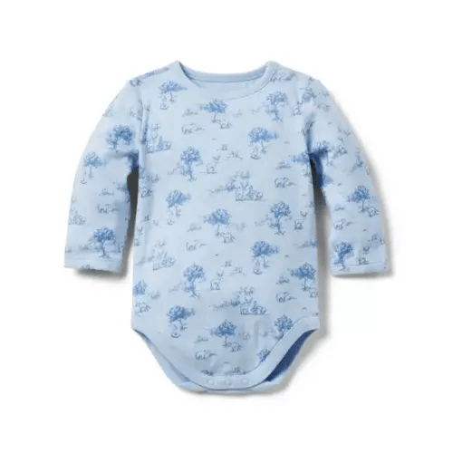 Baby Peek-A-Blue Woodland Toile Baby Woodland Bodysuit by Janie and Jack