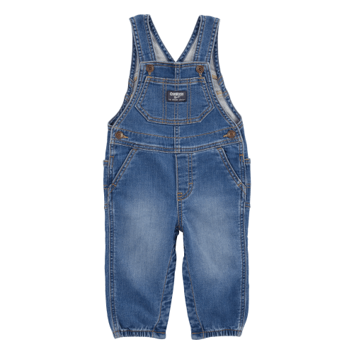 Baby Knit-Like Denim Overalls - Medium Wash - OshKosh B'gosh | Carter's