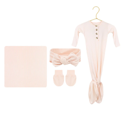 Rosie Ribbed Newborn Headband Bundle (Gown) – Lou Lou & Company