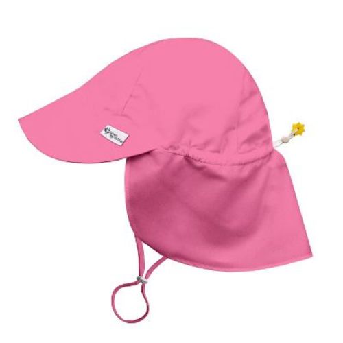 Green Sprouts Baby/toddler Upf 50+ Eco Flap Hat - Aqua - 0/6 Months