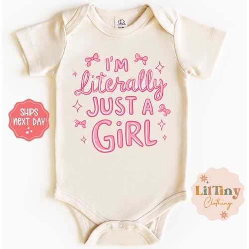 I'm Just A Girl Baby Onesie® |Baby Girl Onesie® |Baby Gift