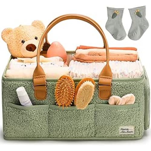 Amazon.com: Baby Diaper Caddy Organizer with Handle, Diaper Bag Tote, Baby Organizers and Storage Diaper Organizer for Nursery Decor and Nursery Organization, Baby Basket, Diaper Bag organizer, Car Diaper Caddy : Baby