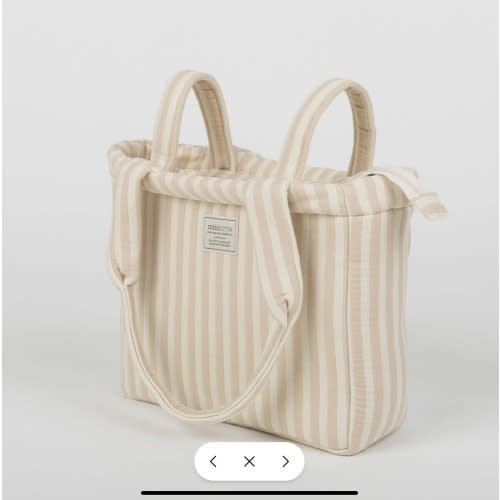 Handle Bag Rayas Nude · Minicoton