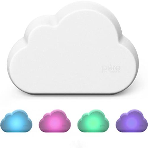 Pure Enrichment® PureBaby® Cloud Ultrasonic Cool Mist Humidifier - Whisper-Quiet Variable Mist for Up to 24 Hours of Mist, Color Changing Night Light, BPA-Free, Ideal for Baby Nursery and Kids Bedroom