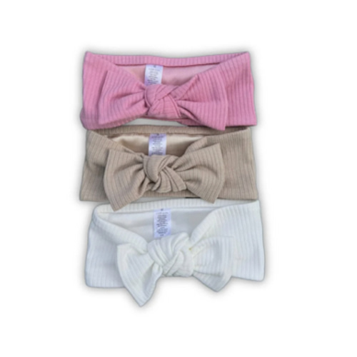 Newborn Satin Lined Bow Headband Gift Set – Aarin & Co.