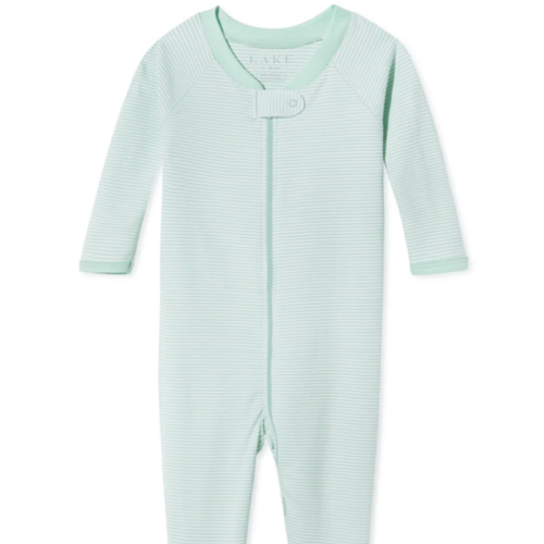 LAKE | Baby | Pima Cotton Pajamas | Parisian Green Baby Sleeper