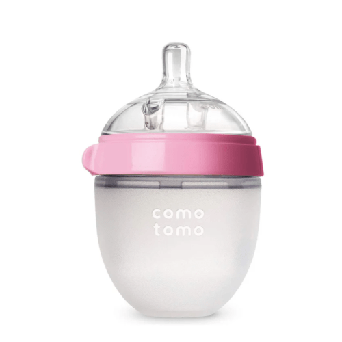 Comotomo Natural Feel Baby Bottle - Pink 5 Oz