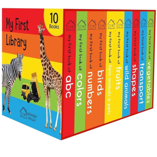 My First Library: Boxset of 10 Board Books for Kids