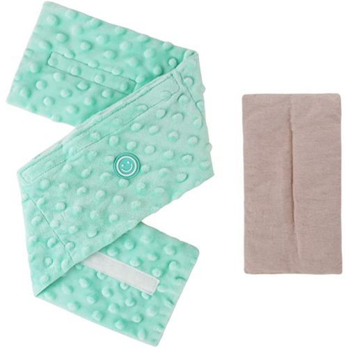 Colic and Gas Relief for Newborns and Infants, Flaxseed Heated Tummy Wrap, Baby Swaddling Belt with Soothing Warmth, Natural Relief for Upset Stomach in Babies and Toddlers, 0-3 Years - Green