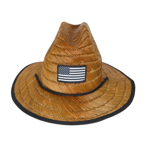 Infant Hat For Sun | American Flag Straw Hat | FINAL SALE