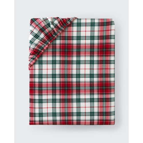 Holly Plaid Fitted Crib Sheet | Little Sleepies