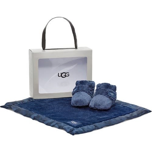 Bixbee Booties & Lovey Blanket Set, 4/5 M
