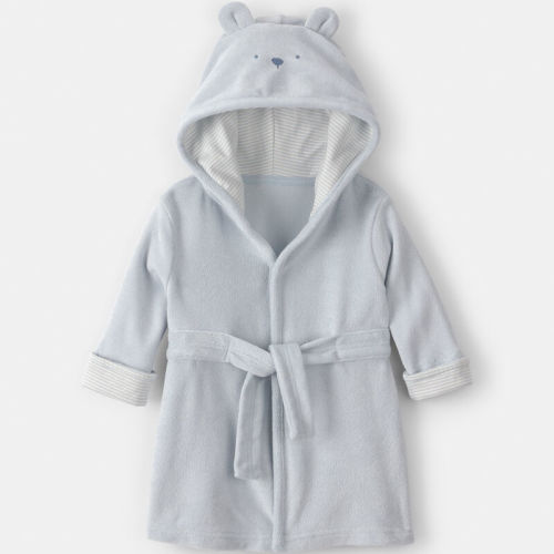 Baby Bear Terry Robe - Blue | Carter’s Oshkosh Canada