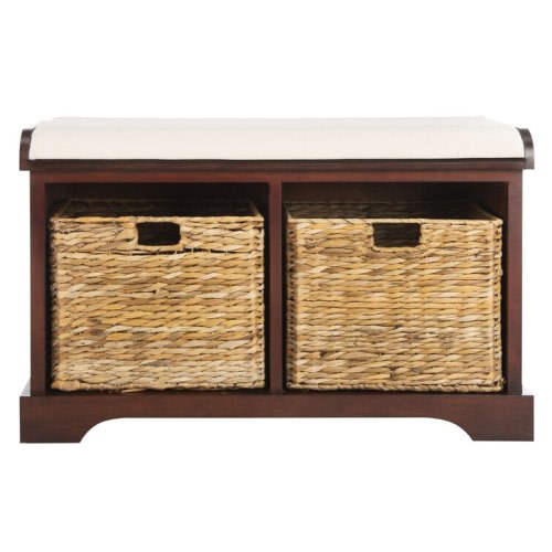 Briananthony Canvas Upholstered Storage Bench