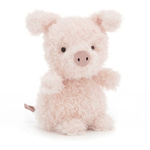 Jellycat Little Pig Stuffed Animal, 7 inches - Farmyard Plush Toy - Classic Children's Gift