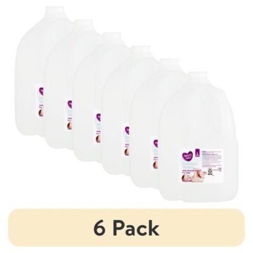 (6 pack) Parent's Choice Distilled Water, 1 Gallon