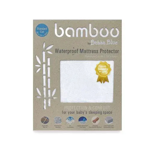Bubba Blue Bamboo Mattress Protector Cot Standard | Baby Bunting AU