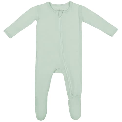 Soft Baby Bamboo Viscose Footie Pajamas, Zipper Closure, 0-24 Months