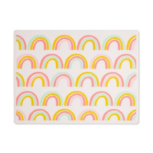 Silicone Place Mat with Decal-Rainbow Silk Screen - Cloud Island™