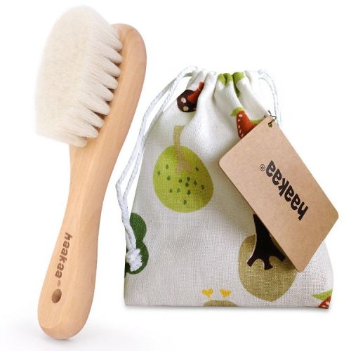 Haakaa Goats Wool Wooden Baby Hairbrush 1 pk 1 PK