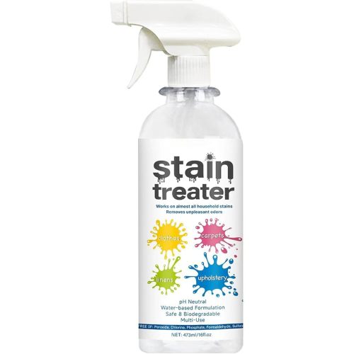 16oz Stain Remover For Baby Clothes Laundry, Stain Remover Spray, Enzyme Fabric Treatment for Food, Oil, Blood, Coffee & Underwear Stains（1PCS-16oz）