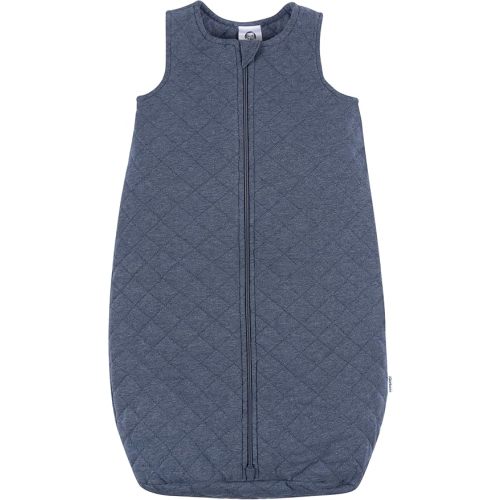 Gerber Baby Unisex Quilted Wearable Blanket, Navy Heather, 6-12 Months