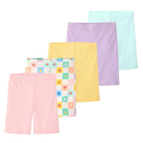 Garanimals Baby & Toddler Girl Bike Shorts - Machine-Washable Kid's Clothes - Size 0-6T - 5 Pack Set