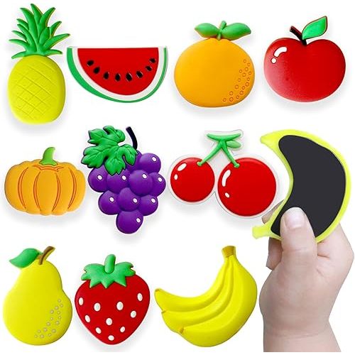 Refrigerator Magnets for Todders, Fruit Fridge Magnets for Babies Kids Gift