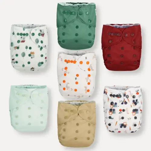 Cloth Diapers for 10-35 lbs- On the Farm Pattern