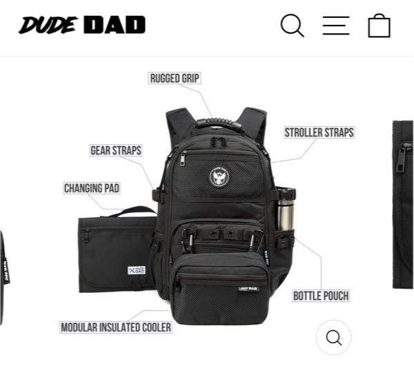 Dude Dad Diaper Bag
