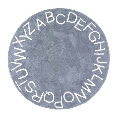 nuLoom Kids Washable 6ft Round Alphabet Rug
