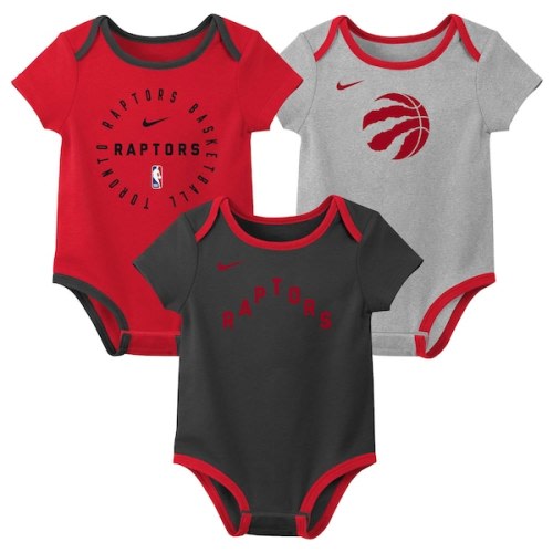 Toronto Raptors Nike Infant Three-Pack Bodysuit Set