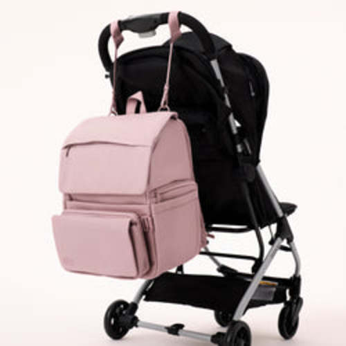 BÉIS 'The Ultimate Diaper Backpack' in Atlas Pink - Best Pink Backpack Diaper Bag