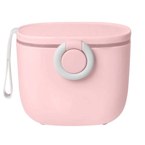 Baby Formula Dispenser, Baby Formula Dispenser On The Go,Formula Container To Go,Portable Formula Dispenser Container with Scoop and Carry Handle for Travel for Baby Infant(Pink,4.72"Dx1"Wx3.93"H)